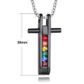 Black gay male jewelry, black pride pendant for gay